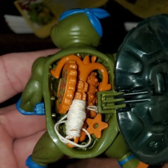 Michelangelo Leonardo Donatello Raphael Storage Shell Complete Lot of 4 FileCard - Picture 3 of 6